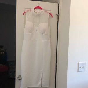Plus size white bodycon Dress